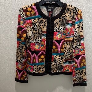 Stunning Peck & Peck Colorful Patterned Women's Jacket